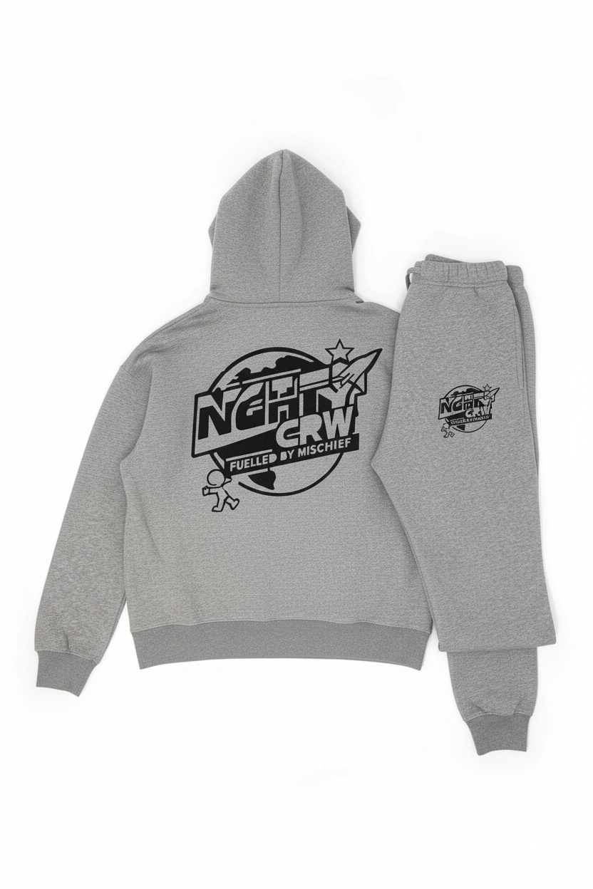 Grey Hoodie Set