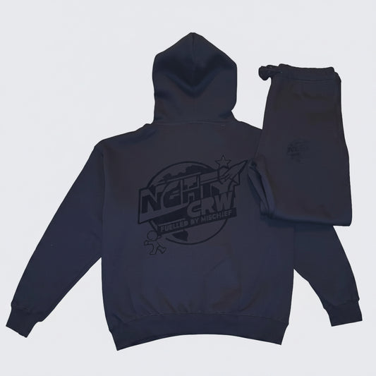 Black Hoodie Set